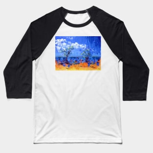 Mangroves on the Beach - Acrylic Baseball T-Shirt